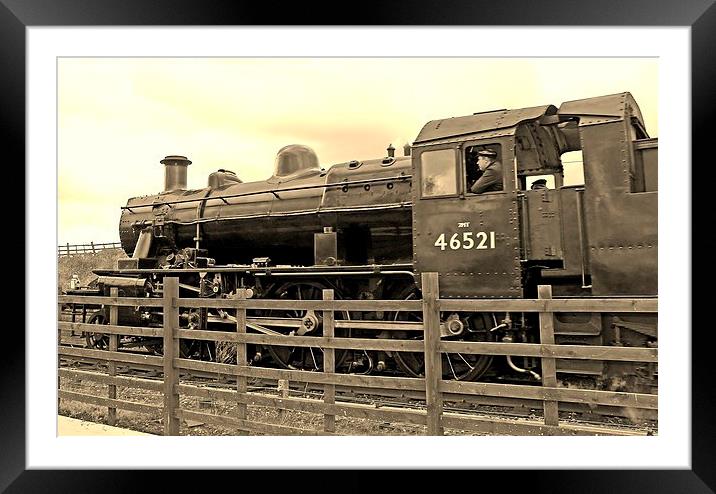 Locomotive 46521 Framed Mounted Print by philip milner