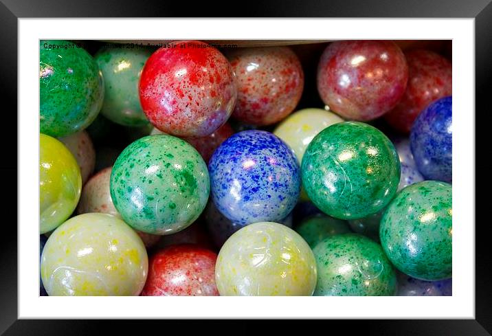 Lost Your Marbles Framed Mounted Print by philip milner