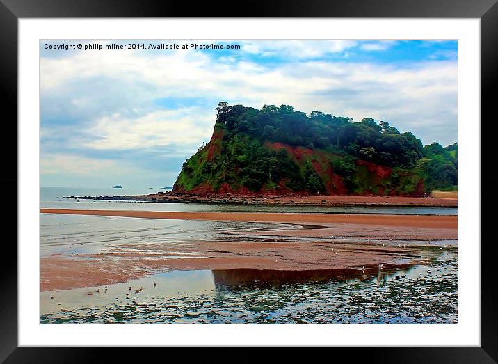 A View From Teignmouth Framed Mounted Print by philip milner