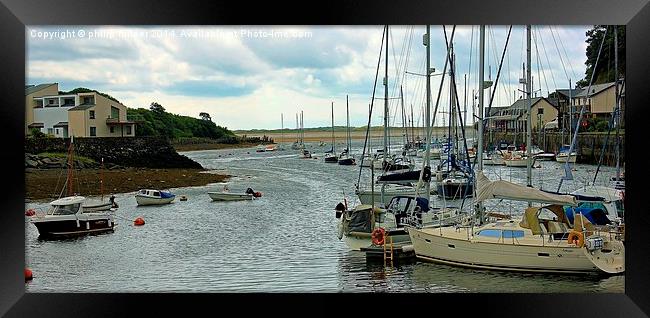  Porthmadoc Harbour Framed Print by philip milner