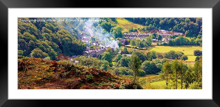  A Hamlet In Snowdonia Framed Mounted Print by philip milner