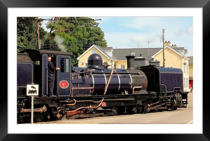  The Train Now Crossing Framed Mounted Print by philip milner