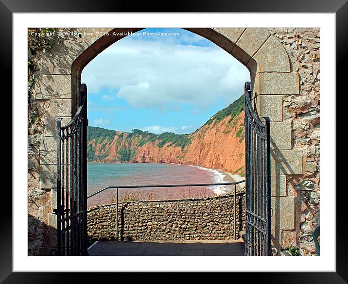 Through The Arch Framed Mounted Print by philip milner