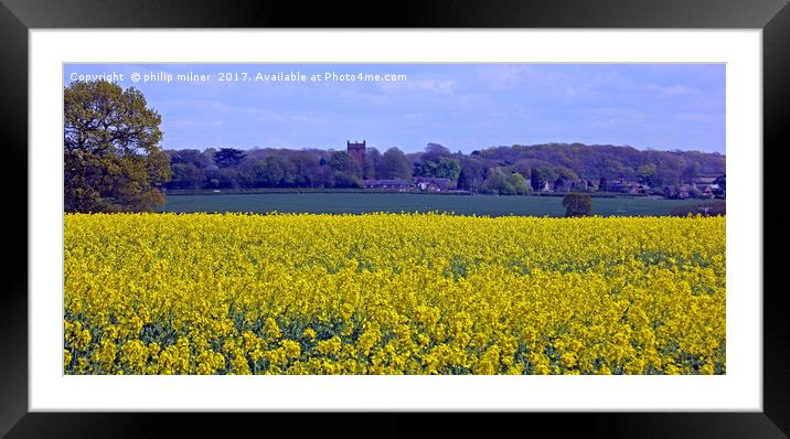 Views To Astley  Framed Mounted Print by philip milner