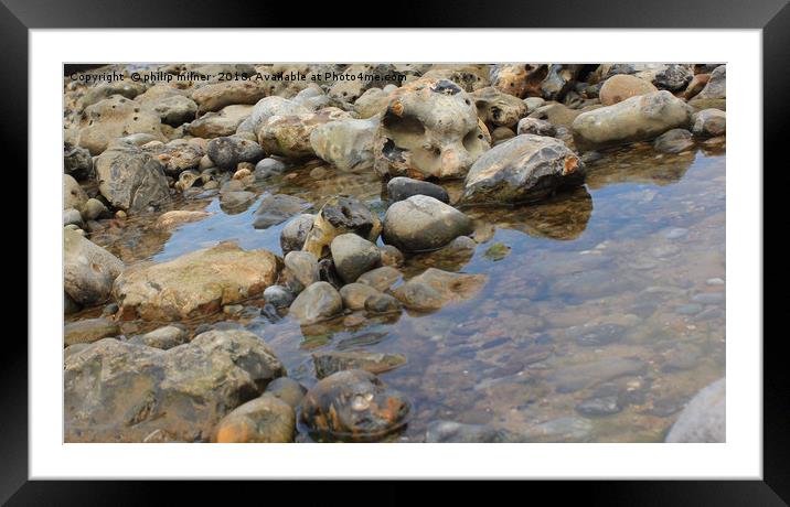 On The Rocks Framed Mounted Print by philip milner