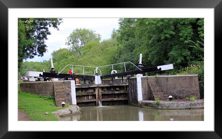 One of Stockton locks Framed Mounted Print by philip milner