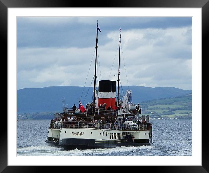 The Waverley Paddle Steamer Framed Mounted Print by Dawn Gillies