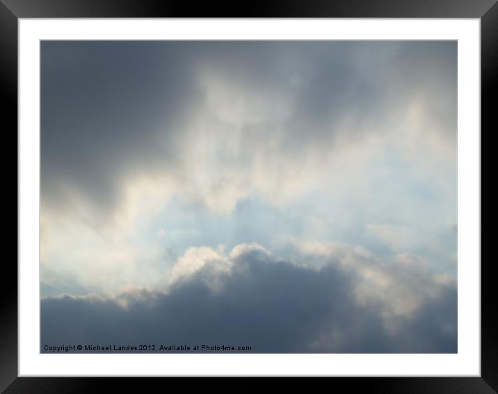 Cloudy With Chance Of Rain Framed Mounted Print by Michael Landes