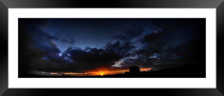 Winter Sky Framed Mounted Print by Nick Coleby