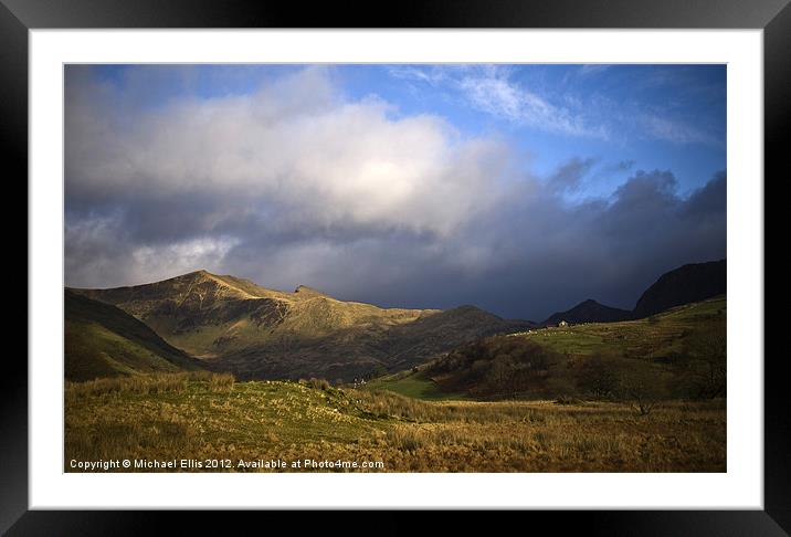Cwm Pennant, Snowdonia Framed Mounted Print by Michael Ellis