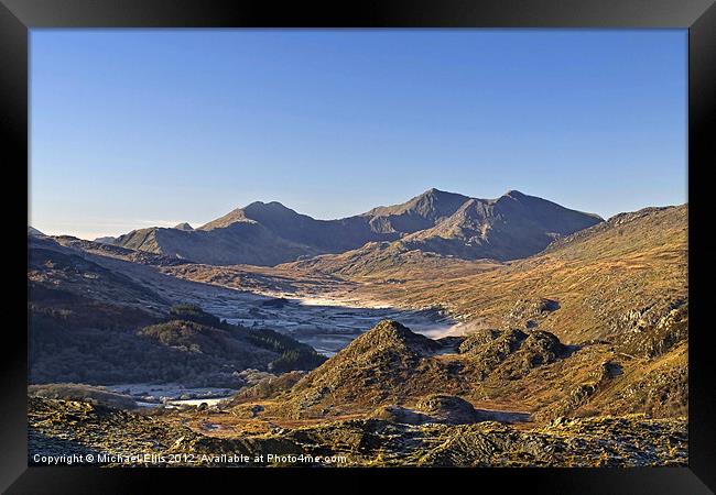 The Snowdon Horseshoe Framed Print by Michael Ellis