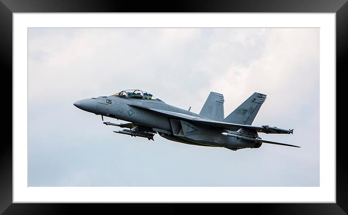 F/A 18 Hornet Framed Mounted Print by stuart bennett