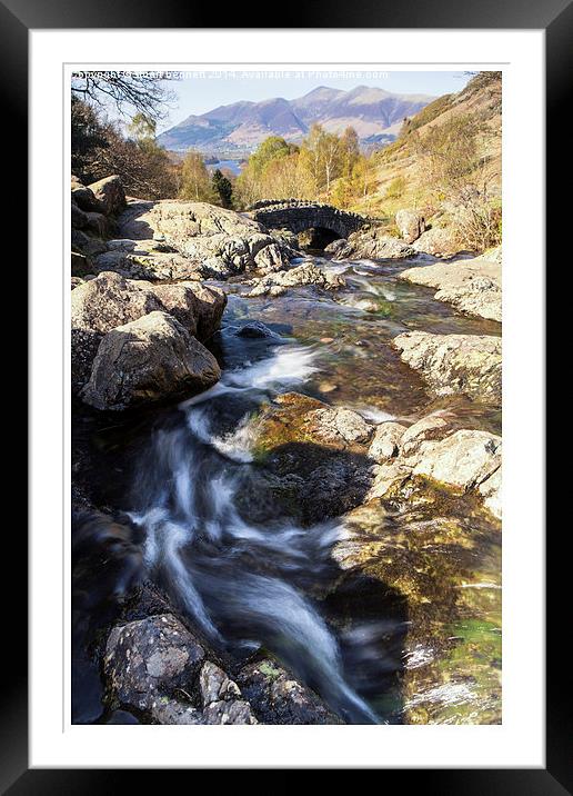 Ashness Bridge Framed Mounted Print by stuart bennett