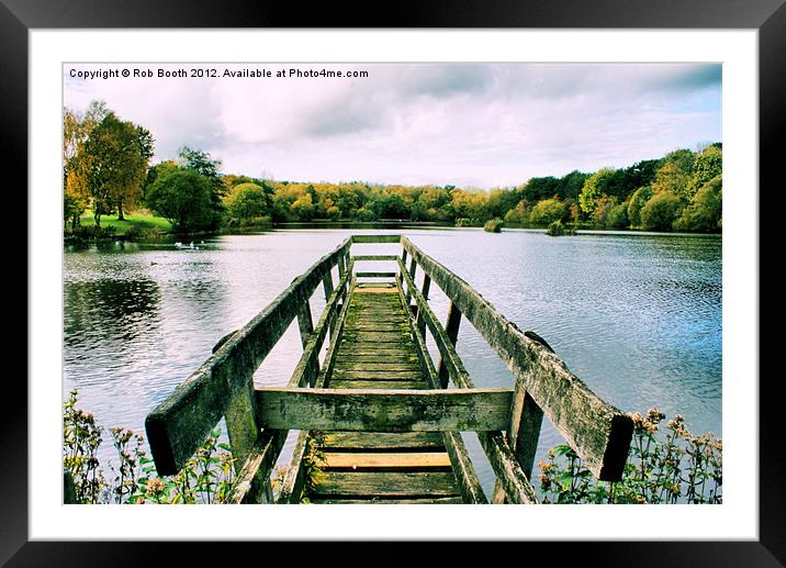 'On Osbournes Pond' Framed Mounted Print by Rob Booth
