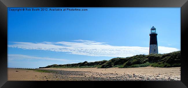 'Lighthouse Beach' Framed Print by Rob Booth