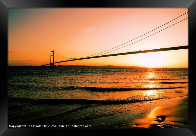 Sunset on The Humber Framed Print by Rob Booth