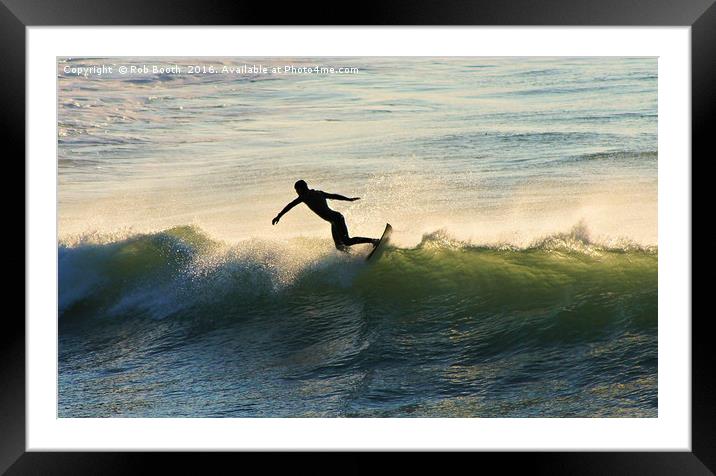 'On The Lip' Framed Mounted Print by Rob Booth