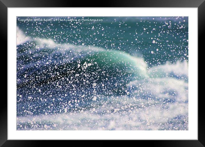 'Ocean Spray' Framed Mounted Print by Rob Booth