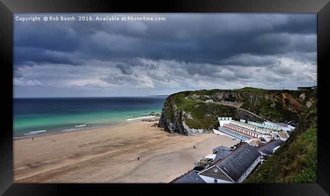 'Storm Clouds over Tolcarne' Framed Print by Rob Booth