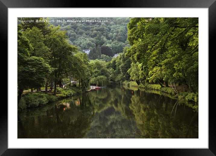 Derwent Reflections. Framed Mounted Print by Rob Booth