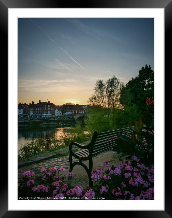 River Severn, Bewdley, Worcestershire Framed Mounted Print by Shawn Nicholas