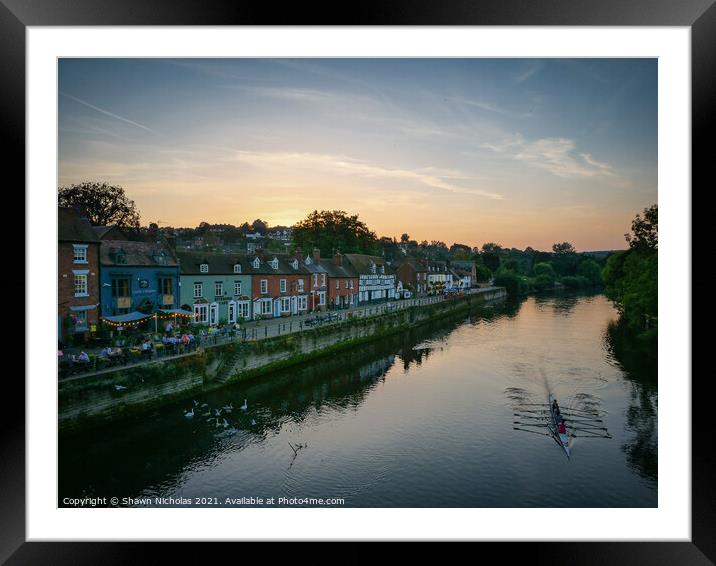 River Severn, Bewdley, Worcestershire Framed Mounted Print by Shawn Nicholas