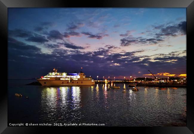 Playa Blanca Harbour, Lanzarote Framed Print by Shawn Nicholas