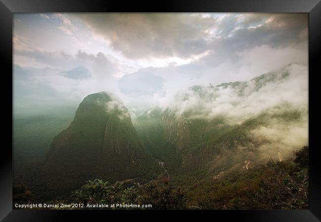 The Magic of Machu Picchu Framed Print by Daniel Zrno
