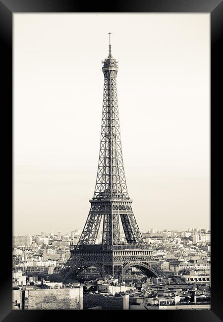 Eiffel Tower Framed Print by Daniel Zrno