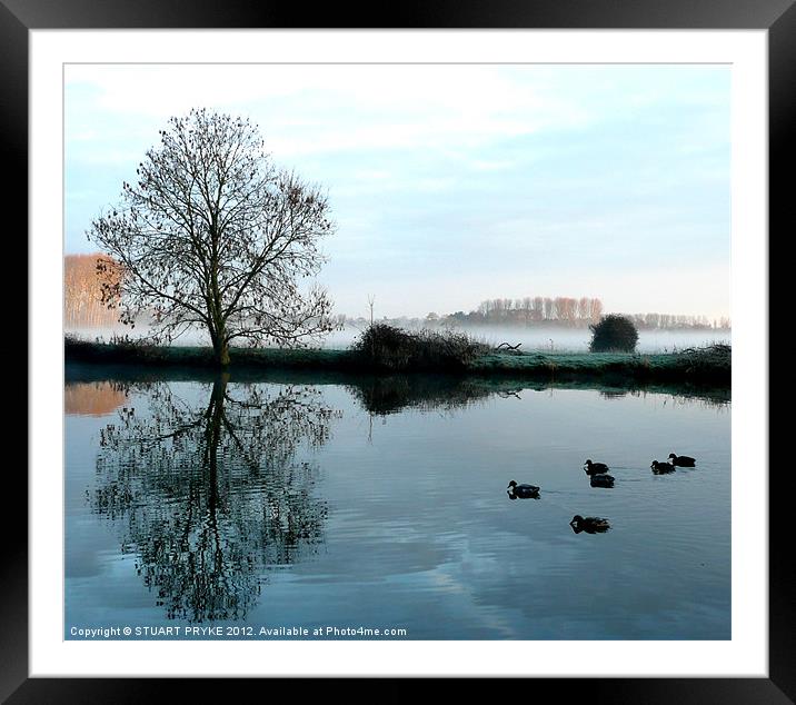 Norfolk Morning Mist Framed Mounted Print by STUART PRYKE