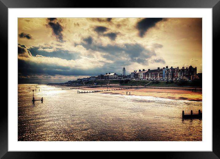 Stormy Southwold Framed Mounted Print by Dave Frost