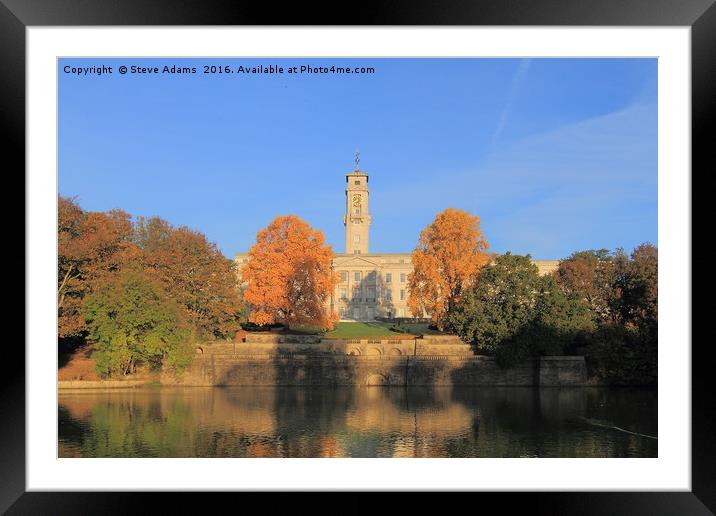 University of Nottingham Framed Mounted Print by Steve Adams