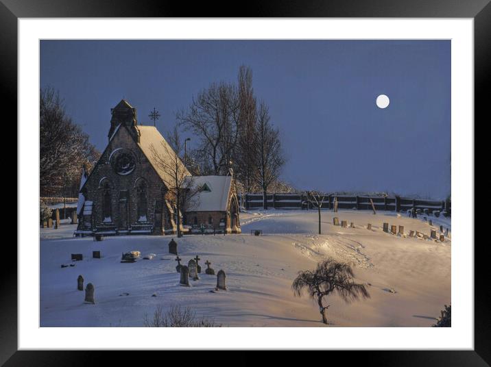 Chapel on the hill Framed Mounted Print by Steve Adams