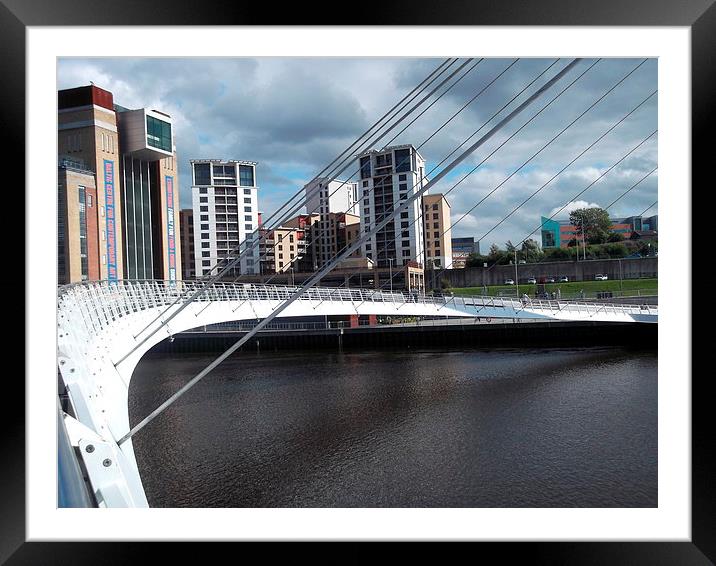 Scenic Newcastle Framed Mounted Print by Eleanor McCabe