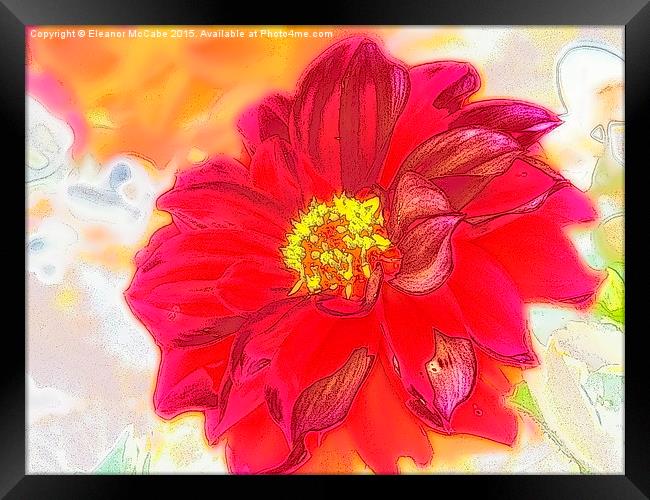  Red Hot Spicy Summer Beauty Framed Print by Eleanor McCabe