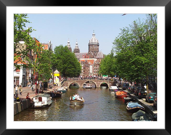 Amsterdam Framed Mounted Print by Dan Blowers