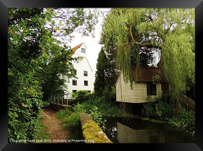 little walthams picturesque mill Framed Print by linda cook