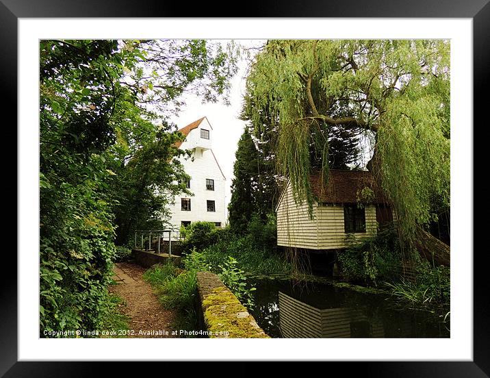 little walthams picturesque mill Framed Mounted Print by linda cook