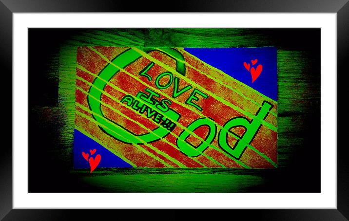 Love Is Alive Framed Mounted Print by Stephanie Clayton