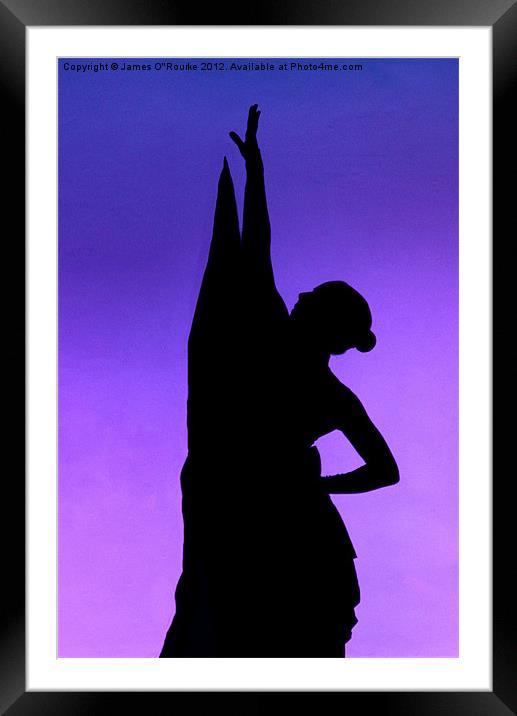 The Dancer Framed Mounted Print by James O'Rourke