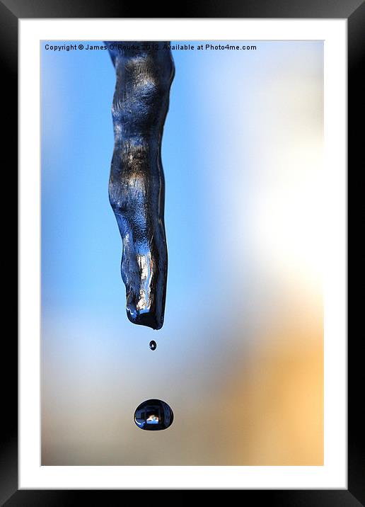 The Drip Framed Mounted Print by James O'Rourke