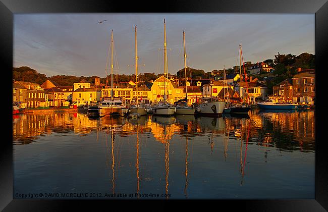 Padstow Harbour Framed Print by David Moreline