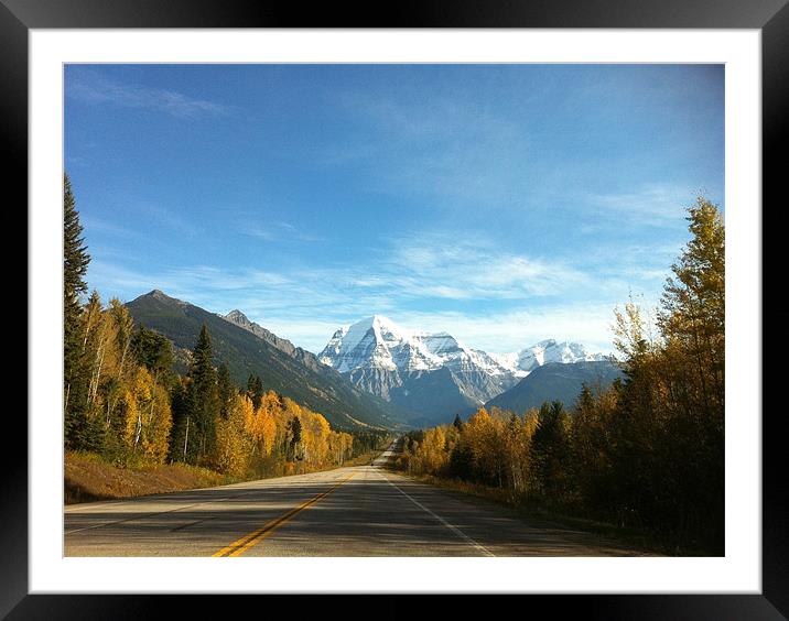 Road to the Rockies Framed Mounted Print by Peter Raby