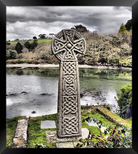 Celtic Cross Framed Print by Ian Cocklin