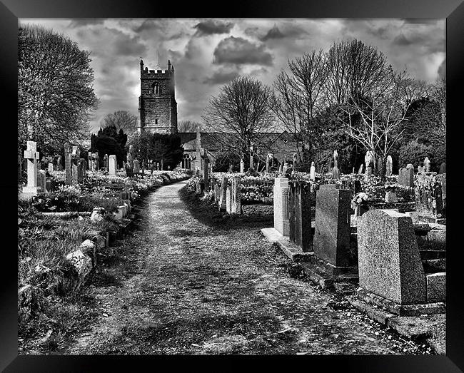 Church Graveyard Framed Print by Ian Cocklin