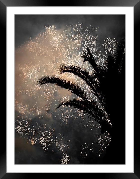  Fireworks Framed Mounted Print by Ian Cocklin