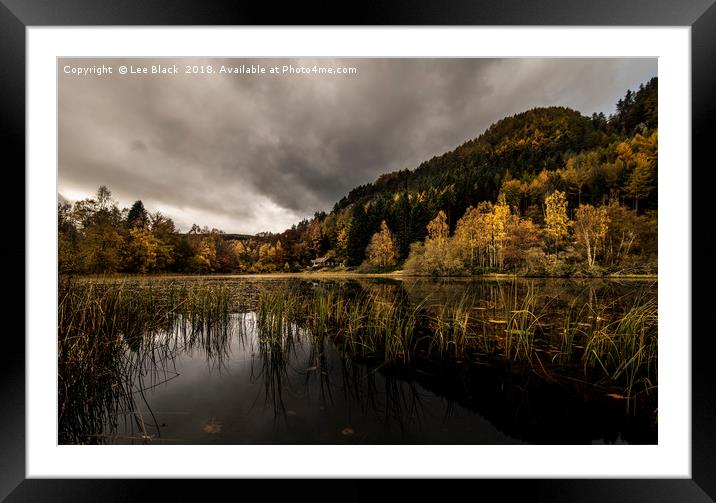 Polney Loch, Dunkeld Framed Mounted Print by Lee Black