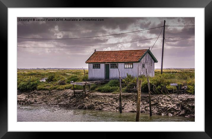  Oyster Shack Ile de Re Framed Mounted Print by Jacqui Farrell