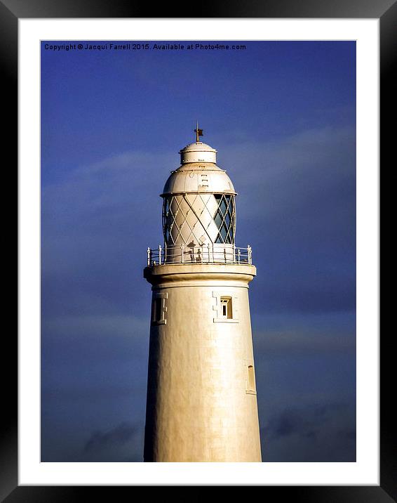  St Mary's Lighthouse Tynemouth Framed Mounted Print by Jacqui Farrell