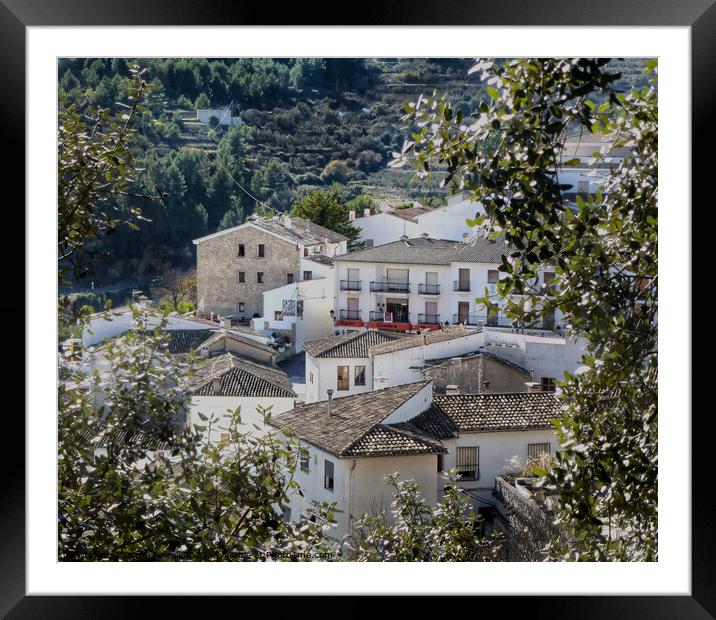 Guadalest Rooftops  Framed Mounted Print by Jacqui Farrell